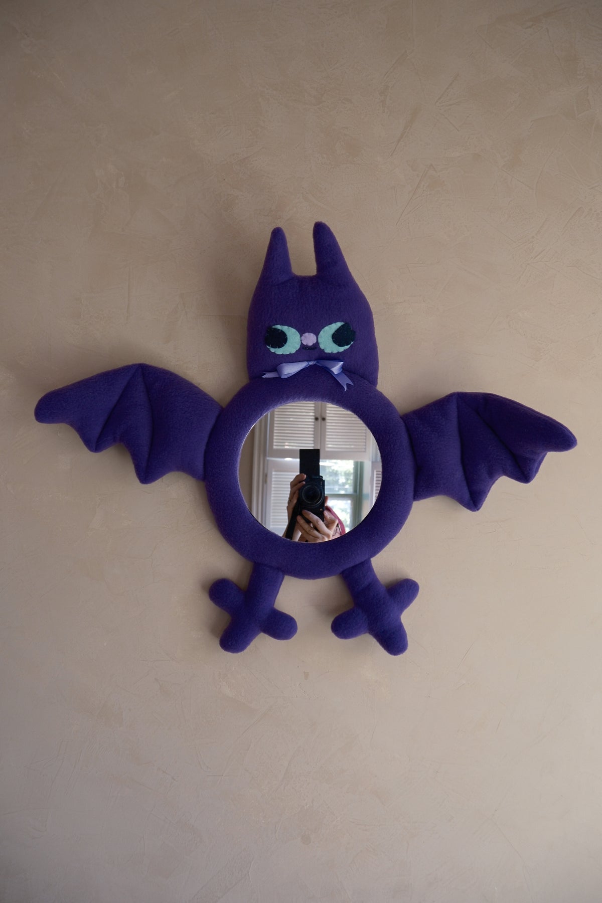 Plum Potion Bat • Clunky Picnic Plush Mirror