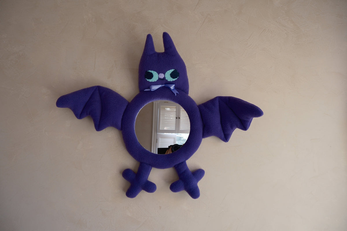 Plum Potion Bat • Clunky Picnic Plush Mirror