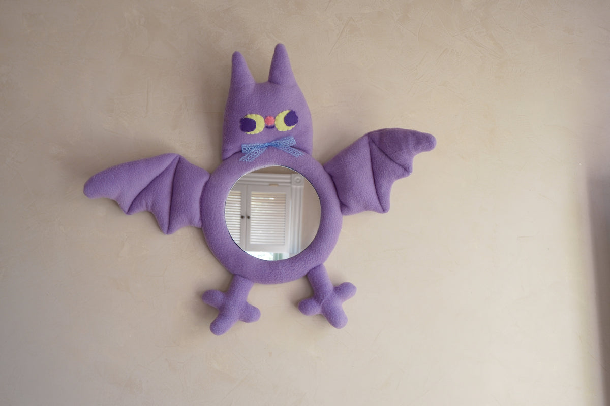 Witchy Lilac Bat • Clunky Picnic Plush Mirror