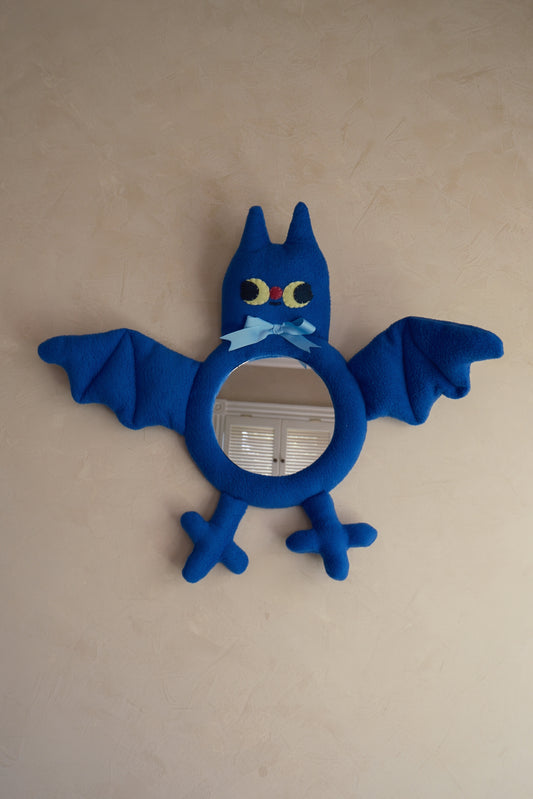 Night Sky Blue Bat • Clunky Picnic Plush Mirror