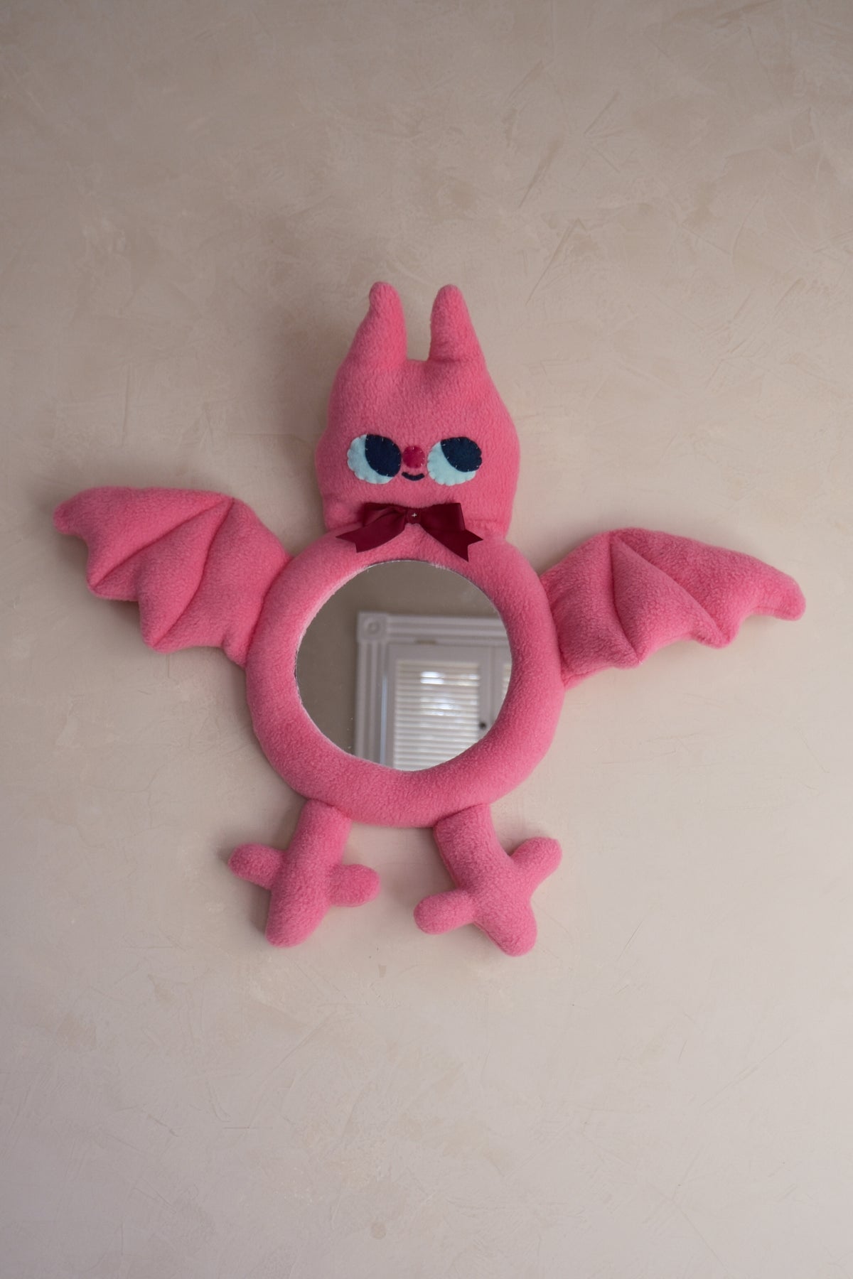Blushing Petunia Bat • Clunky Picnic Plush Mirror