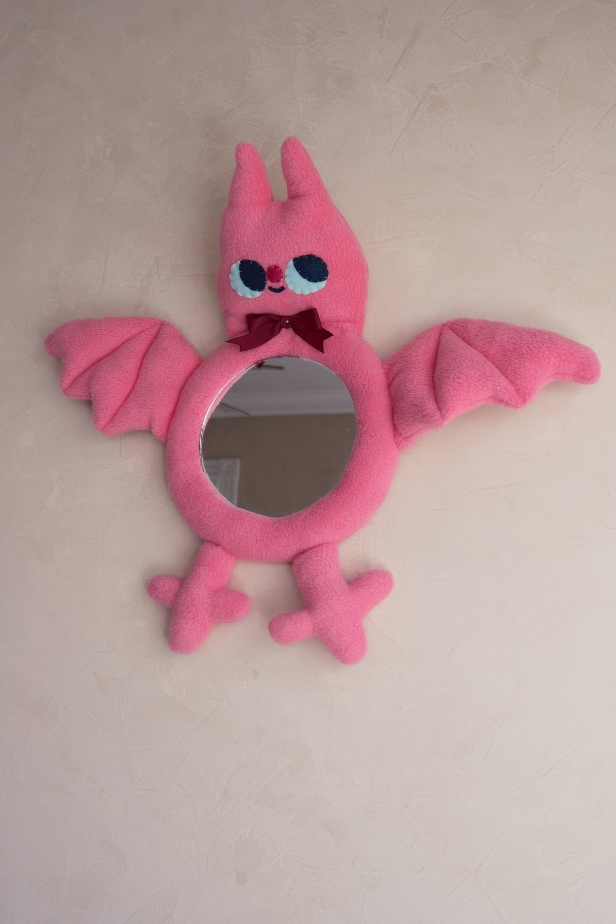 Blushing Petunia Bat • Clunky Picnic Plush Mirror