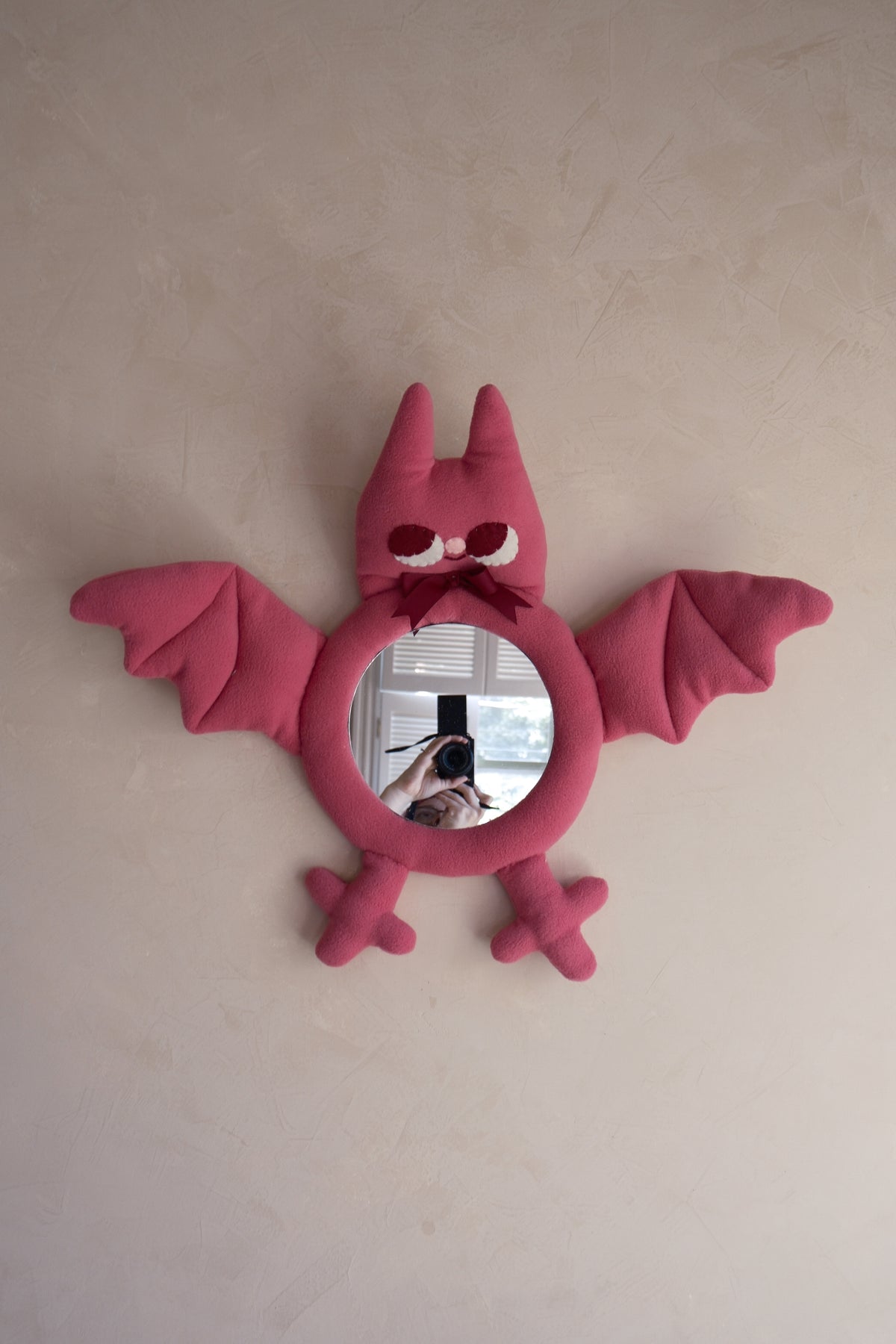 Ghoulish Rose Bat • Clunky Picnic Plush Mirror