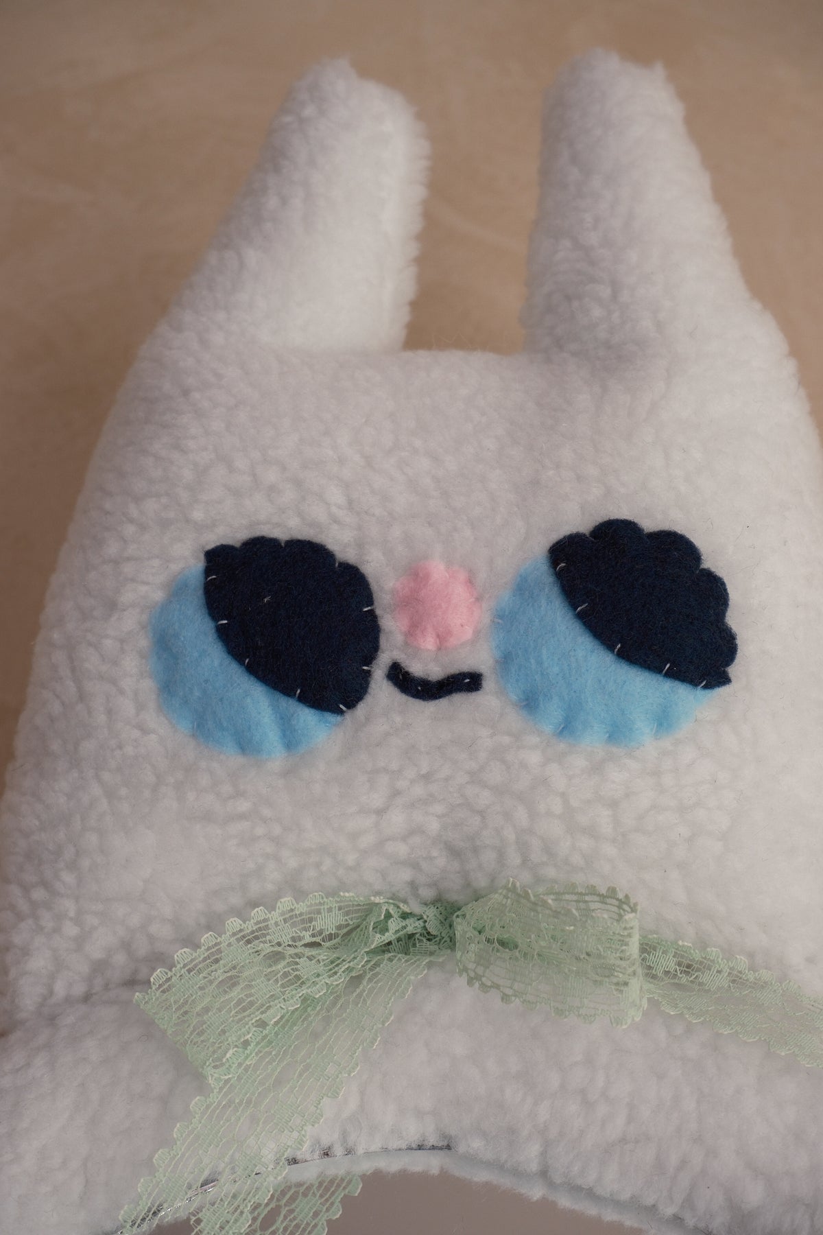 Foggy Apparition Sherpa Bat • Clunky Picnic Plush Mirror