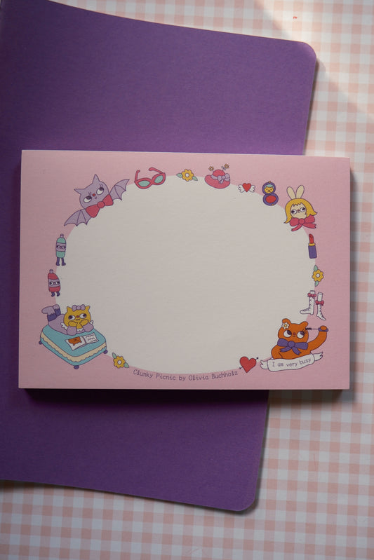 Sleepover Memo Pad