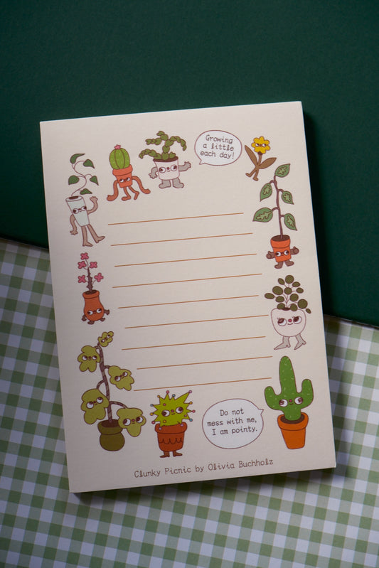Houseplants Memo Pad
