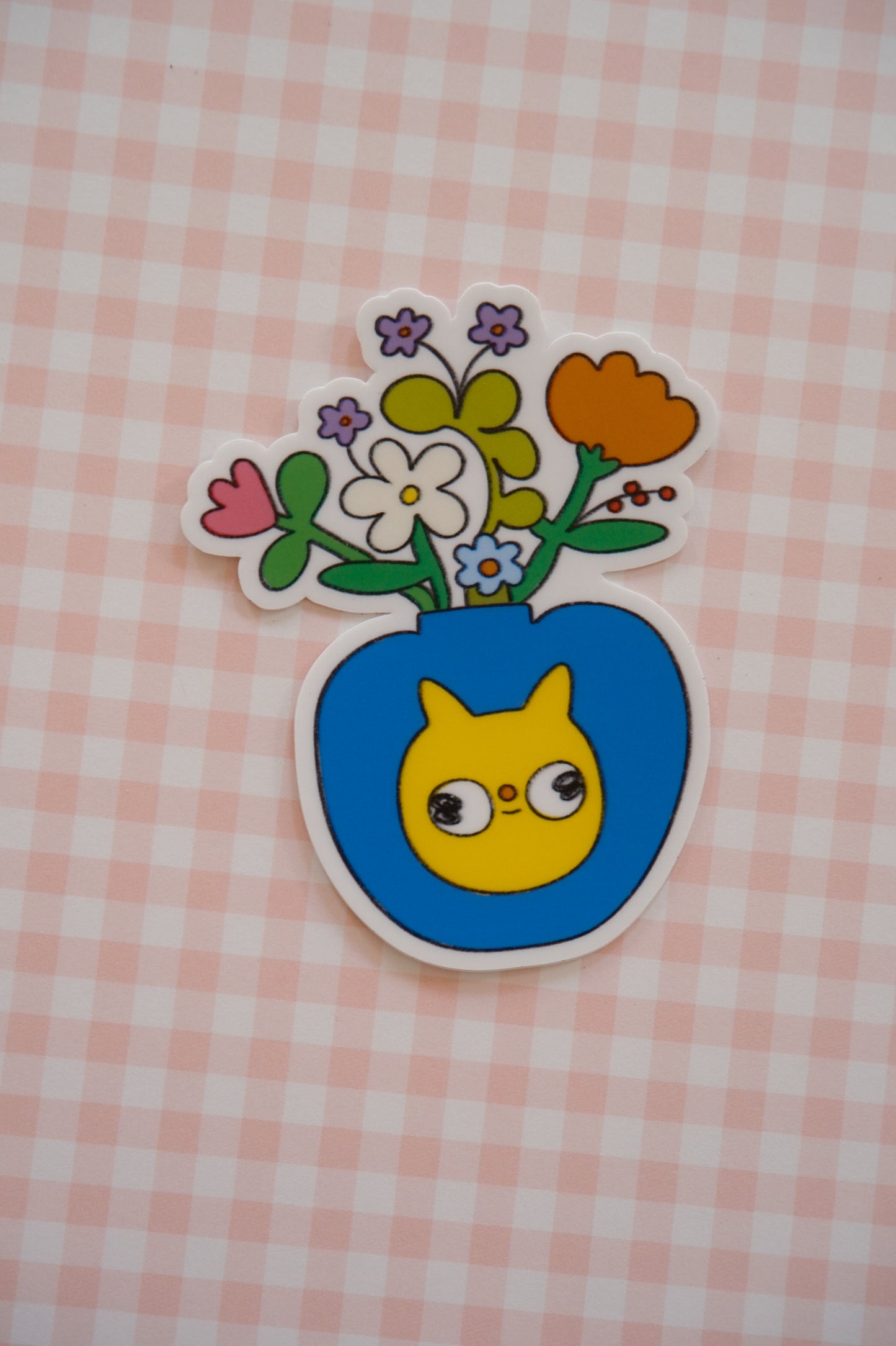 Gooby Flower Vase Sticker