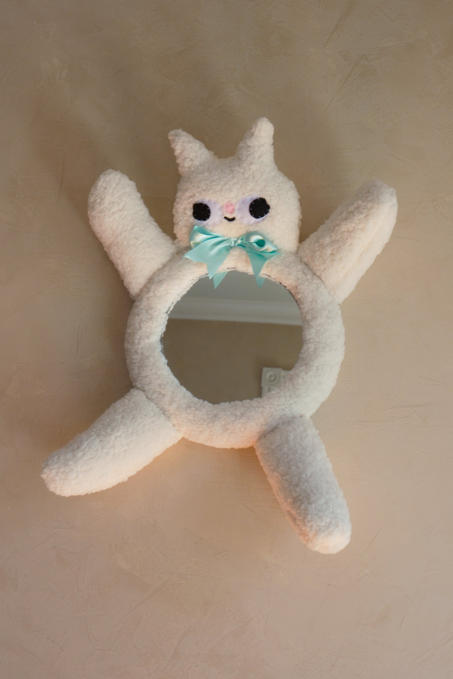 Fluffy Cat • Clunky Picnic Plush Mirror