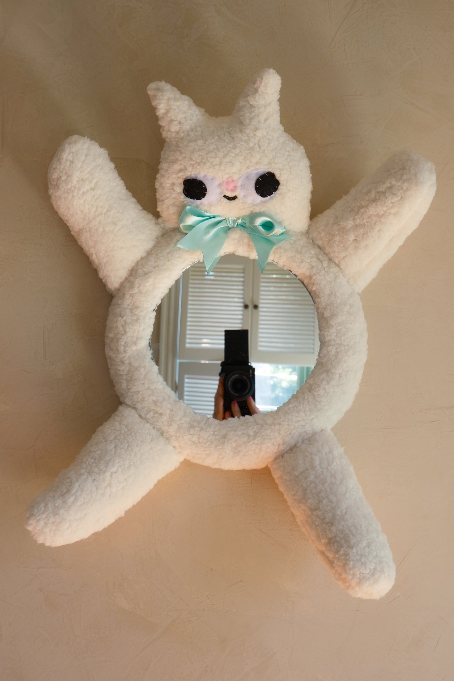 Fluffy Cat • Clunky Picnic Plush Mirror