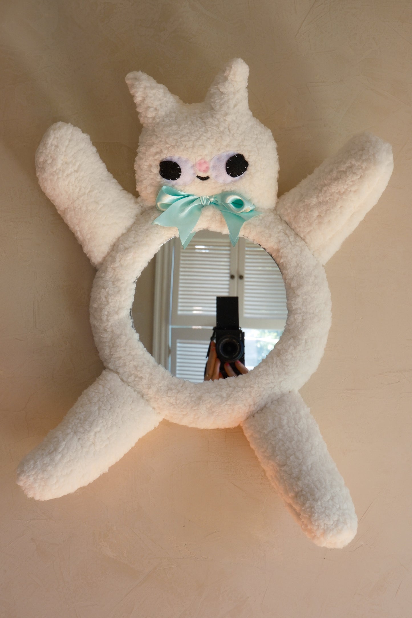 Fluffy Cat • Clunky Picnic Plush Mirror
