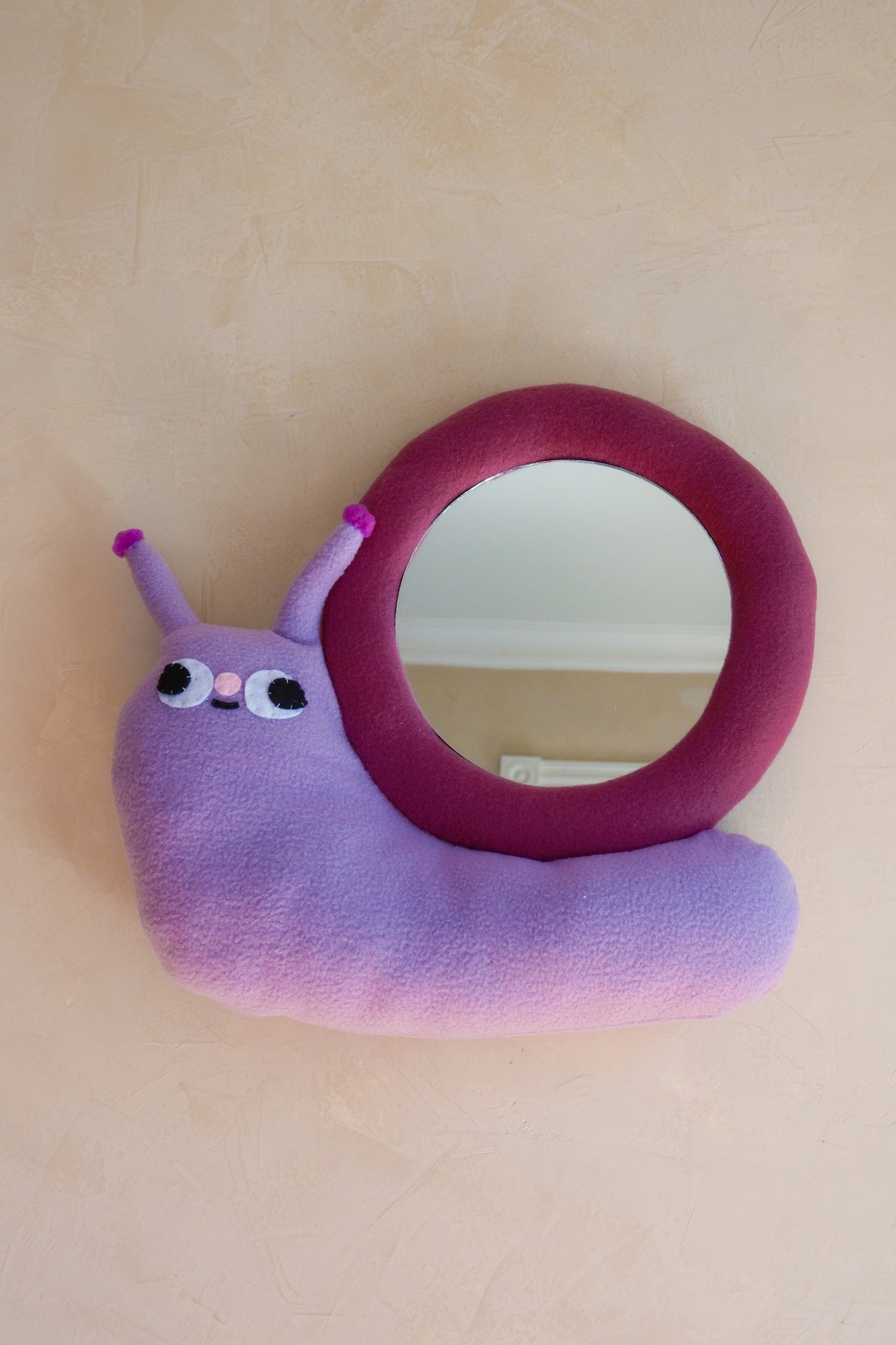 Plum Snail • Clunky Picnic Plush Mirror