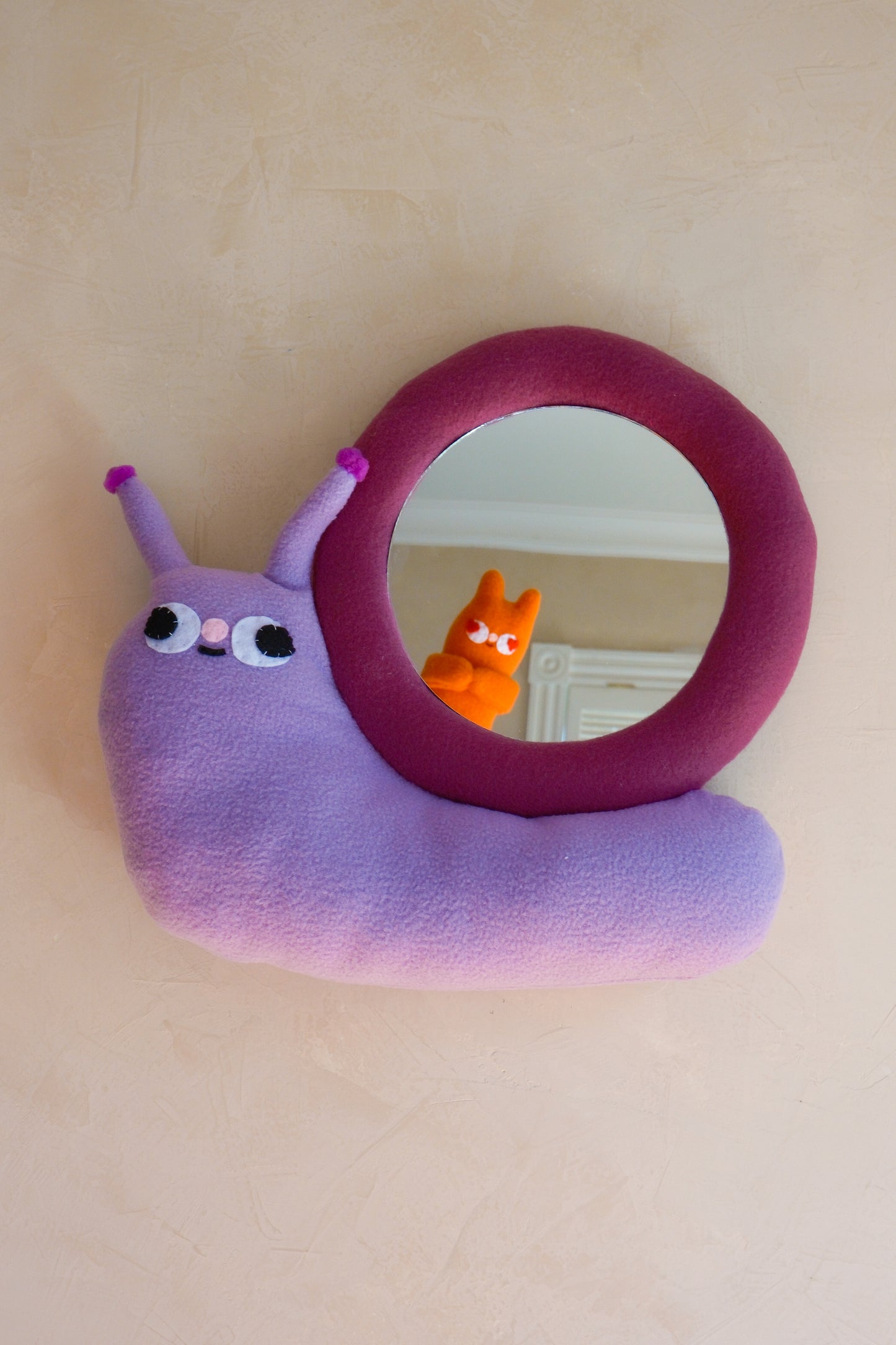 Plum Snail • Clunky Picnic Plush Mirror