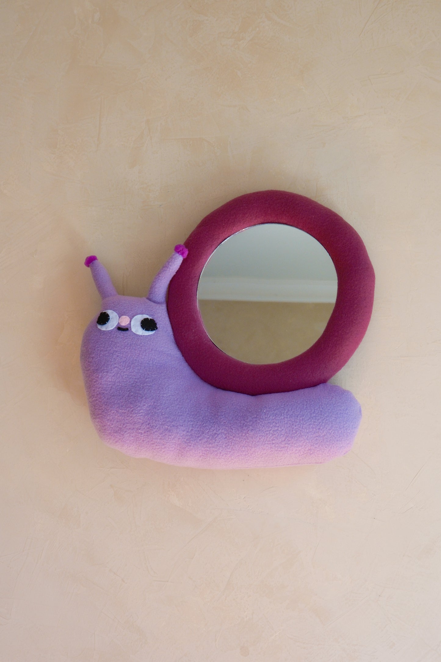 Plum Snail • Clunky Picnic Plush Mirror