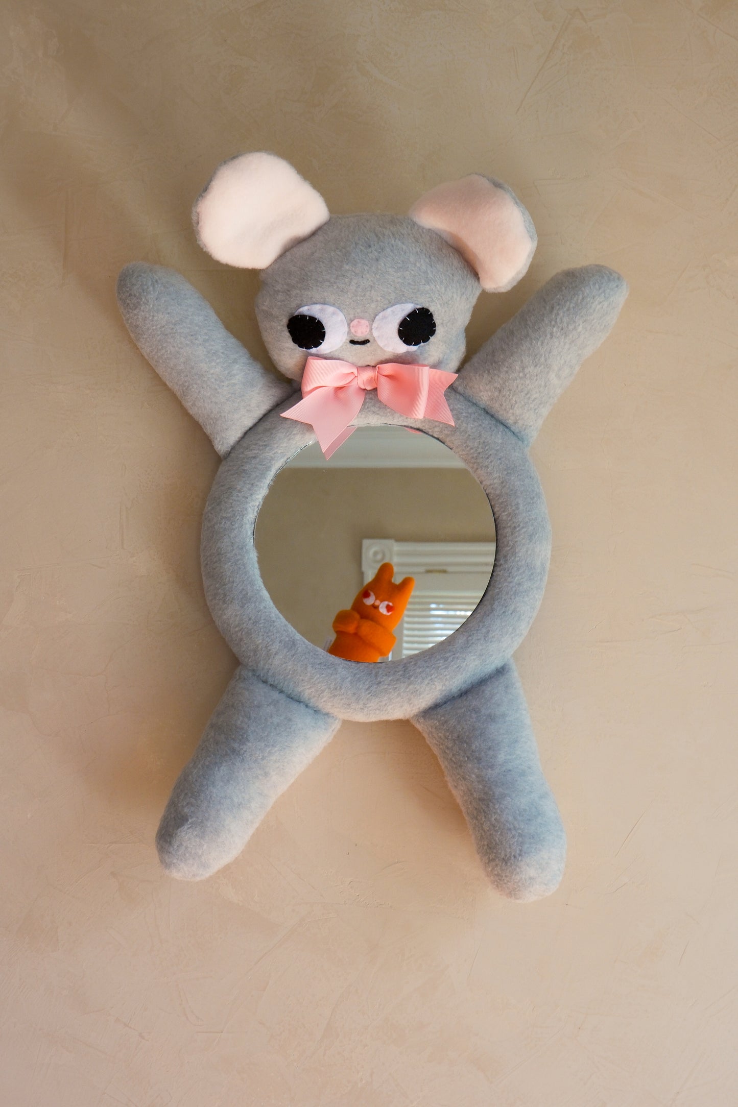 GREY MOUSE • Clunky Picnic Plush Mirror