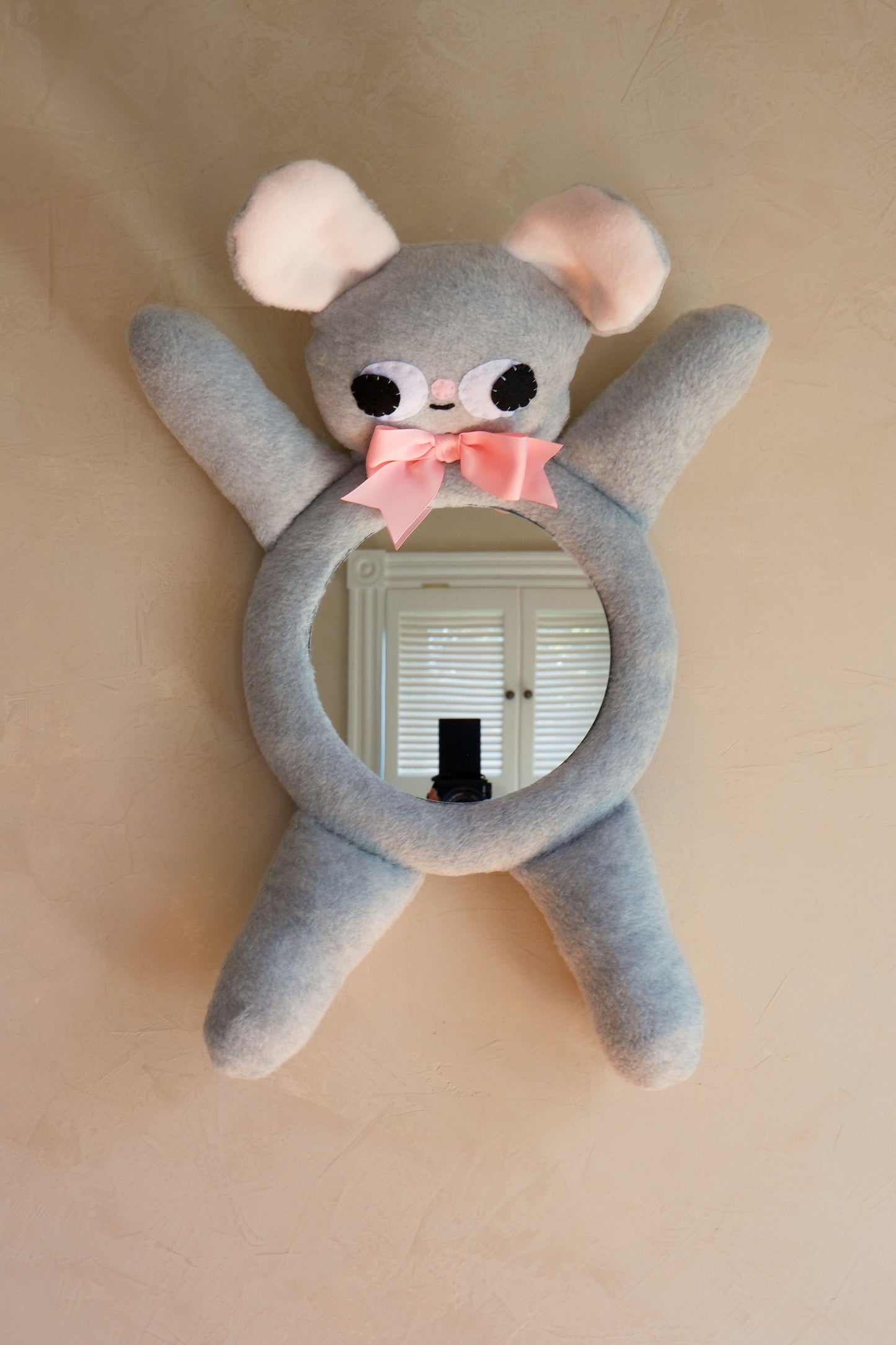 GREY MOUSE • Clunky Picnic Plush Mirror