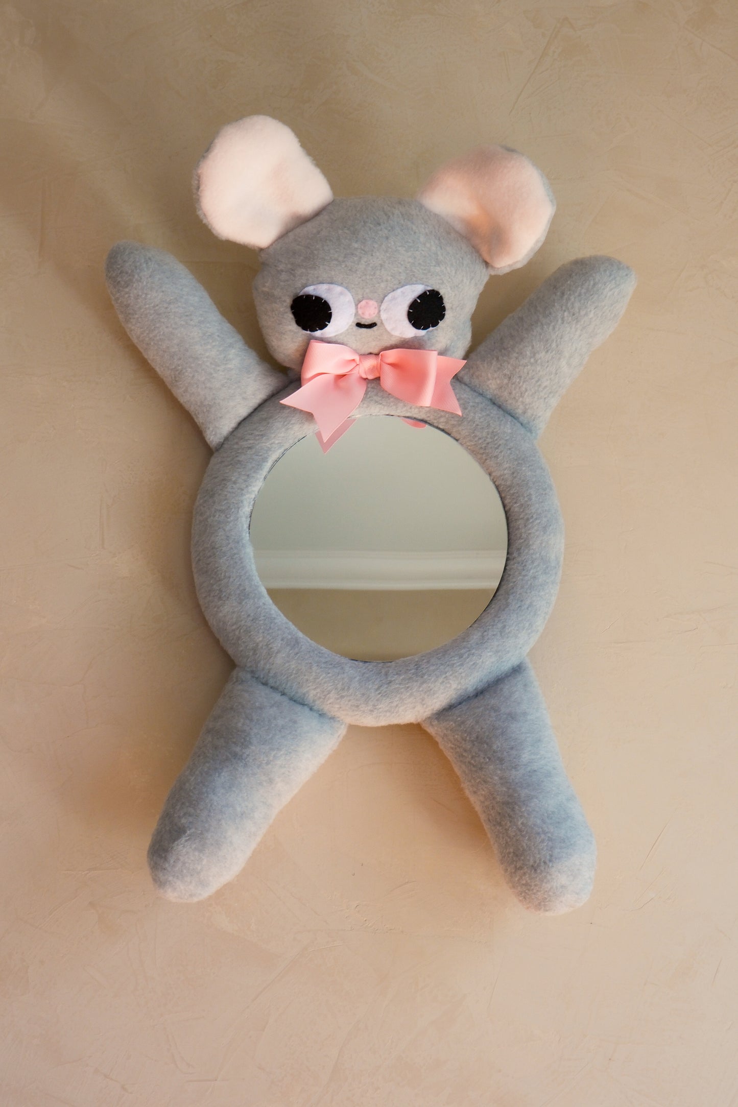 GREY MOUSE • Clunky Picnic Plush Mirror