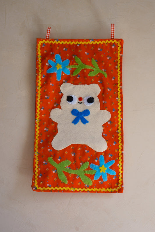 Fancy Bear ~ Clunky Wall Hanging