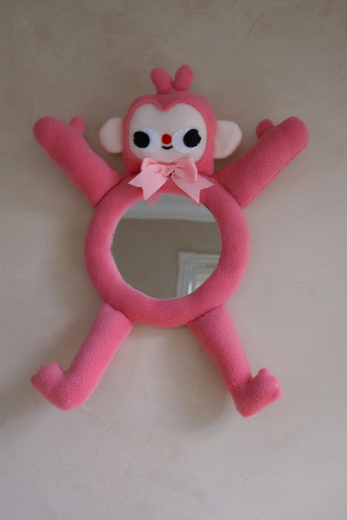 Fruit Punch Monkey • Clunky Picnic Plush Mirror