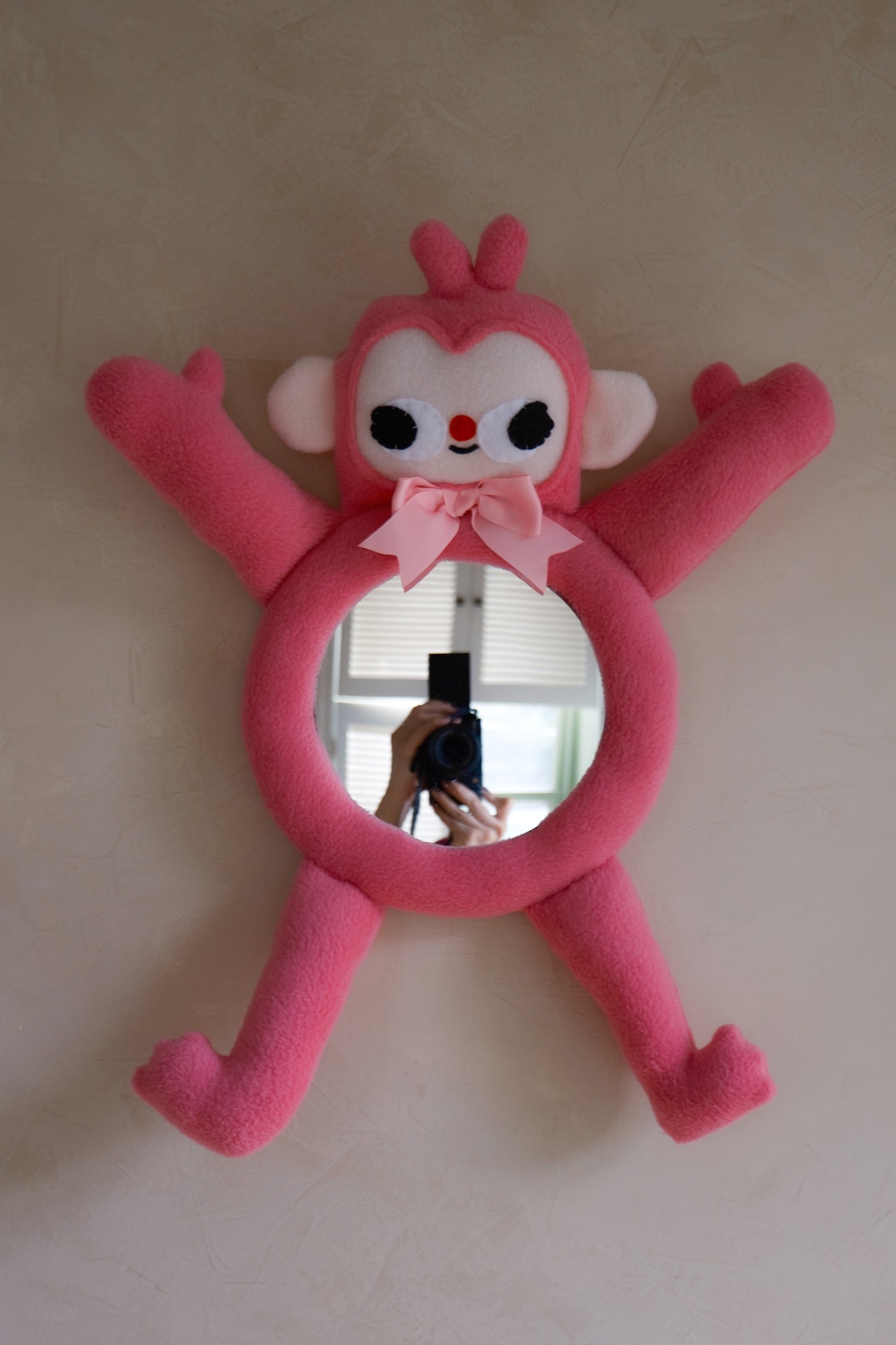 Fruit Punch Monkey • Clunky Picnic Plush Mirror