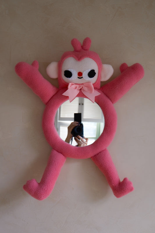 Fruit Punch Monkey • Clunky Picnic Plush Mirror