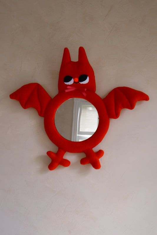 Cherry Bat • Clunky Picnic Plush Mirror