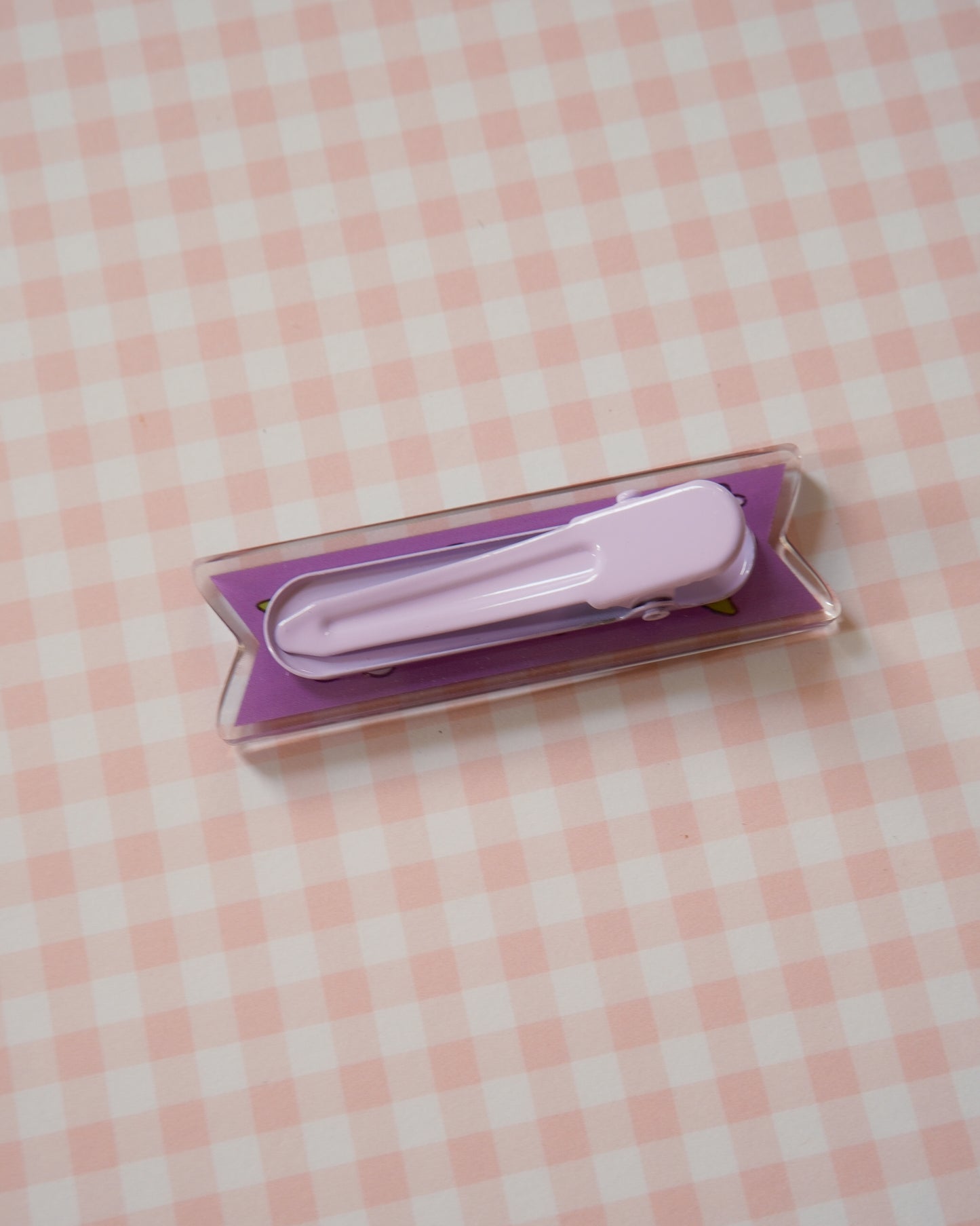 Purple Birdie Banner - Hair Clip