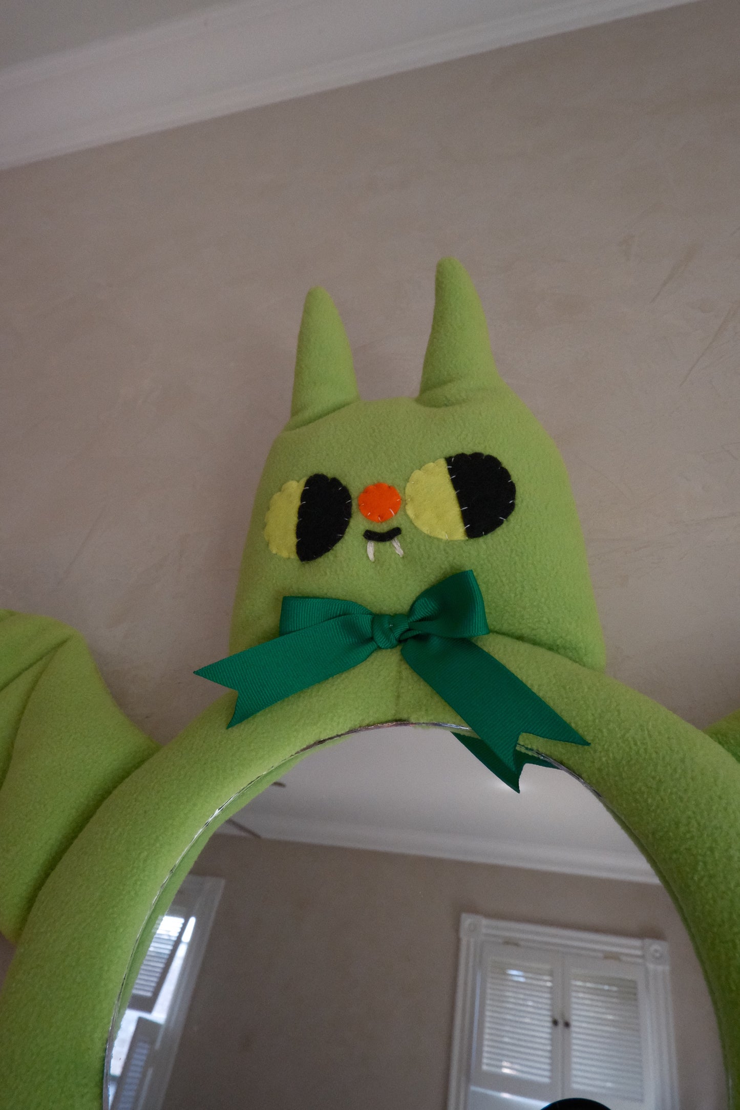 Slime Green Bat • Clunky Picnic Plush Mirror