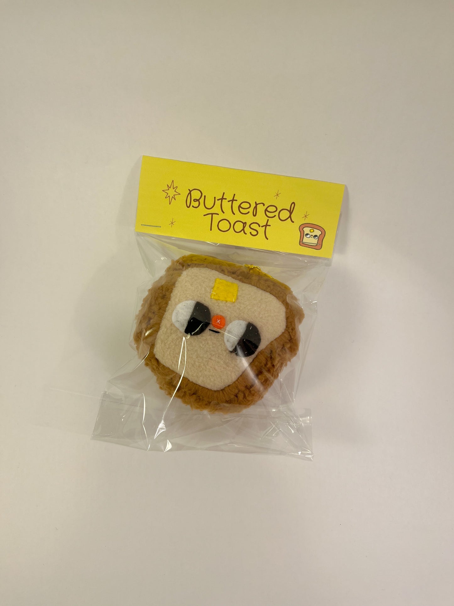 BUTTERED TOAST #4 - Clunky Plush Keychain