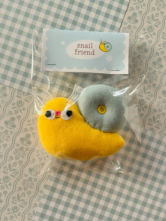 #4 Snail Friend - Mini Clunky Plush Collectible