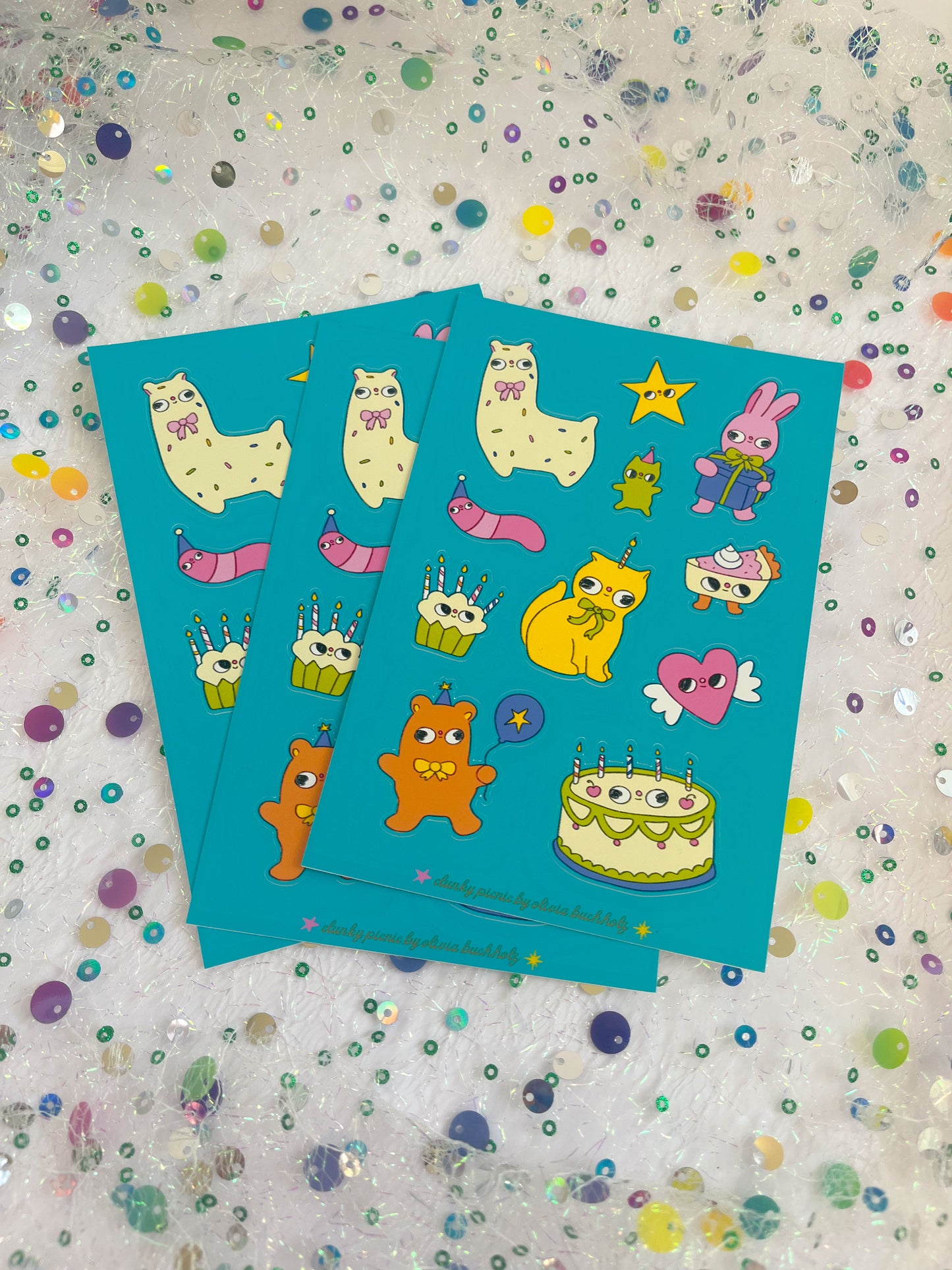 Birthday Party Sticker Sheet