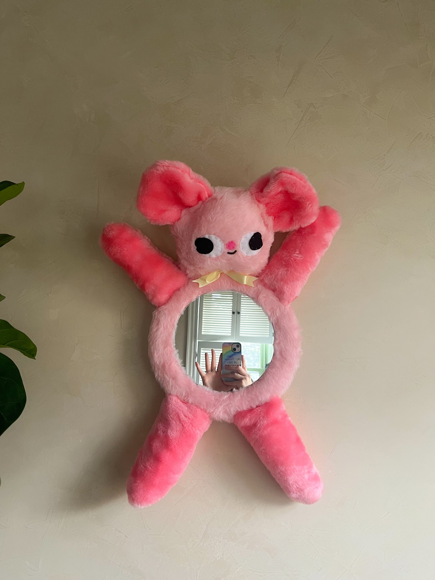 Something Pink I Think - Clunky Picnic Plush Mirror