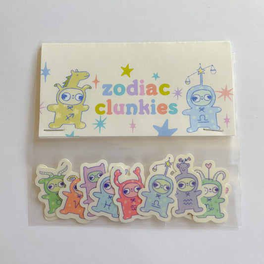 Zodiac Clunkies Sticker Pack