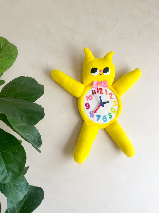Gooby Plushie Friend Functional Analog Clock - New Smaller Size