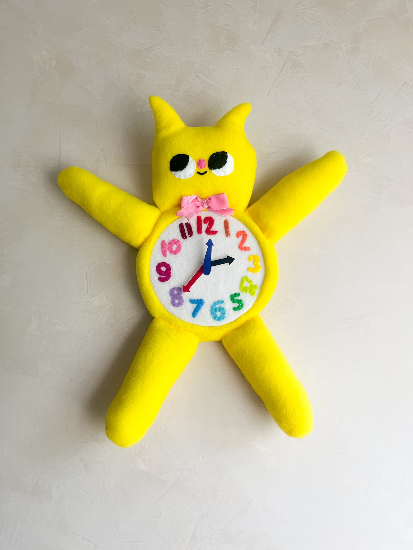 Gooby Plushie Friend Functional Analog Clock - New Smaller Size
