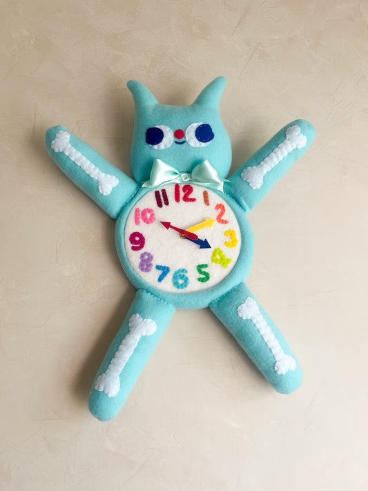 X-RAY Gooby Plushie Friend Functional Analog Clock - New Smaller Size