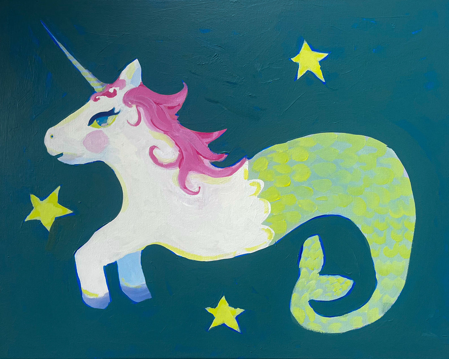 Sea Unicorn - Original Painting