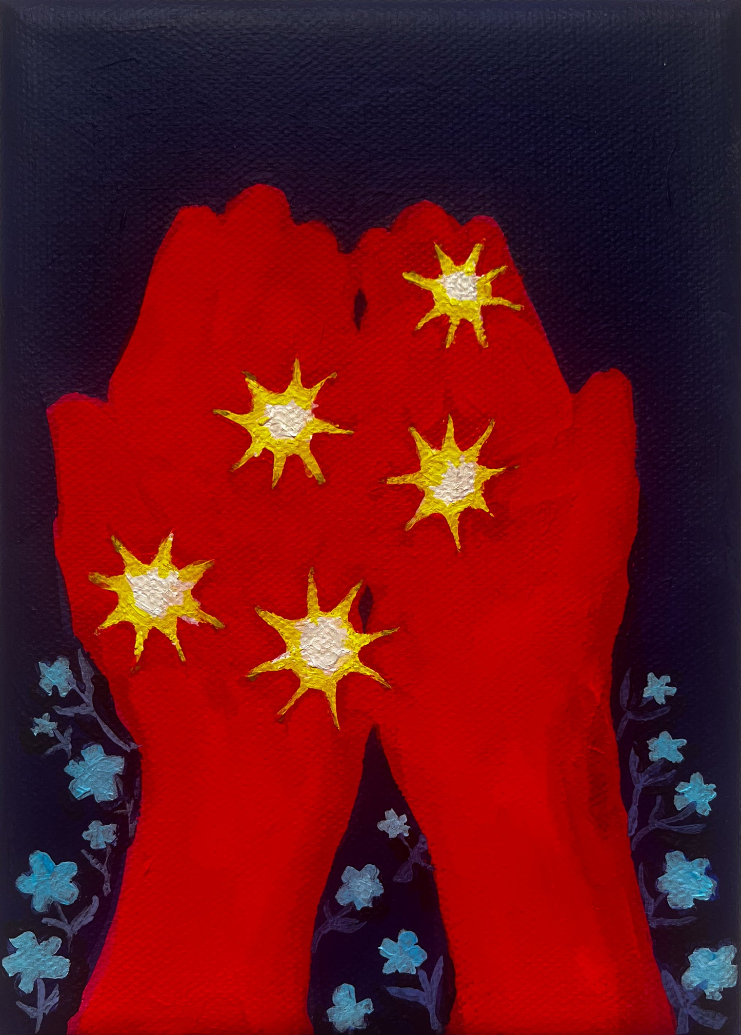Letting the Lightning Bugs Go - Original Painting