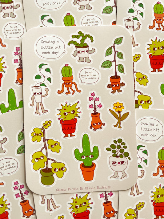 Pretty Plants Sticker Sheet