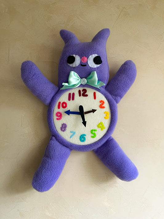 Fancy Gooby! Plushie Friend Functional Analog Clock - New Smaller Size