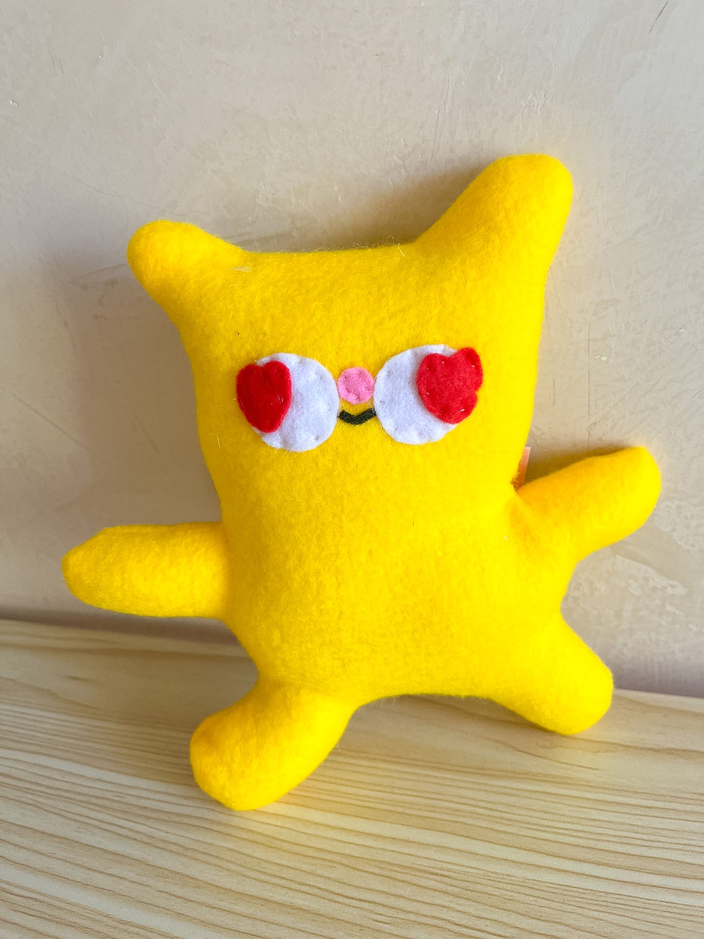 Heart Eye Gooby Cat #2 - Clunky Plush Collectible