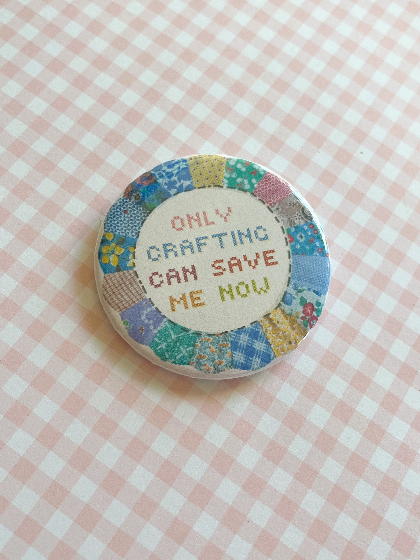 Crafting Button Pin