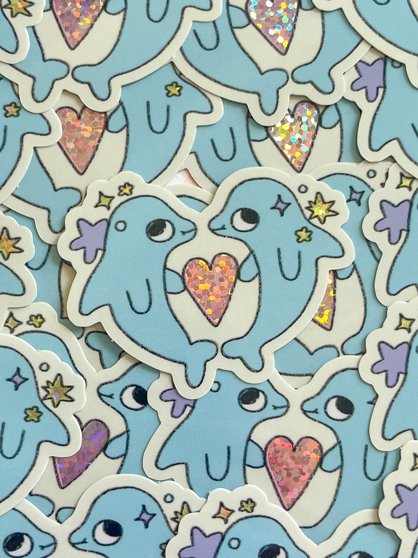 Dolphin Love Sticker