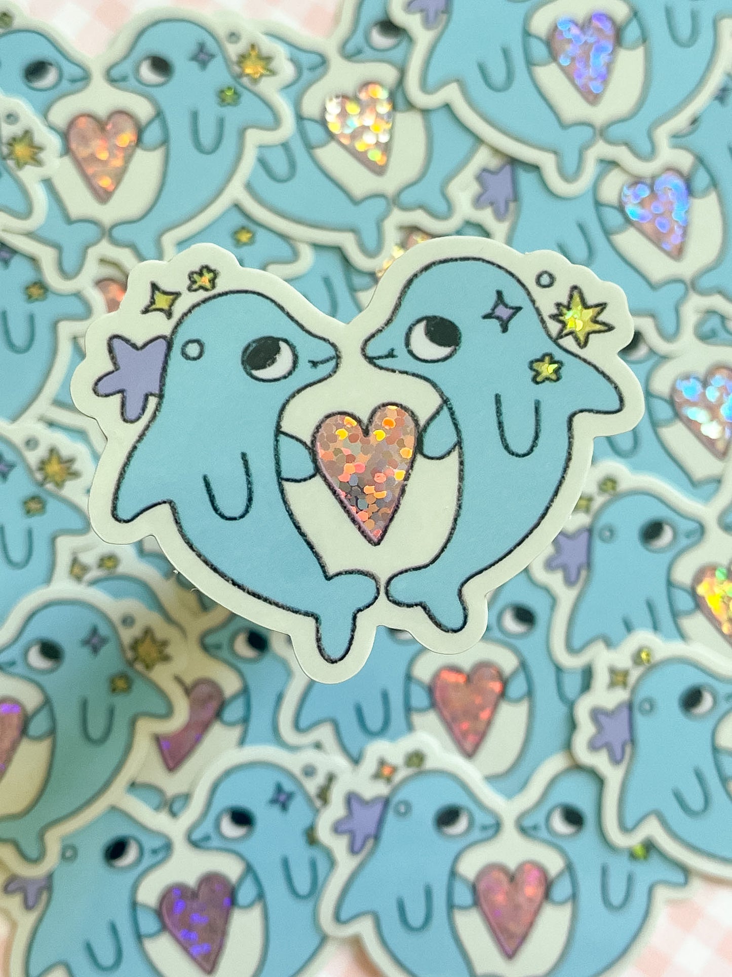 Dolphin Love Sticker