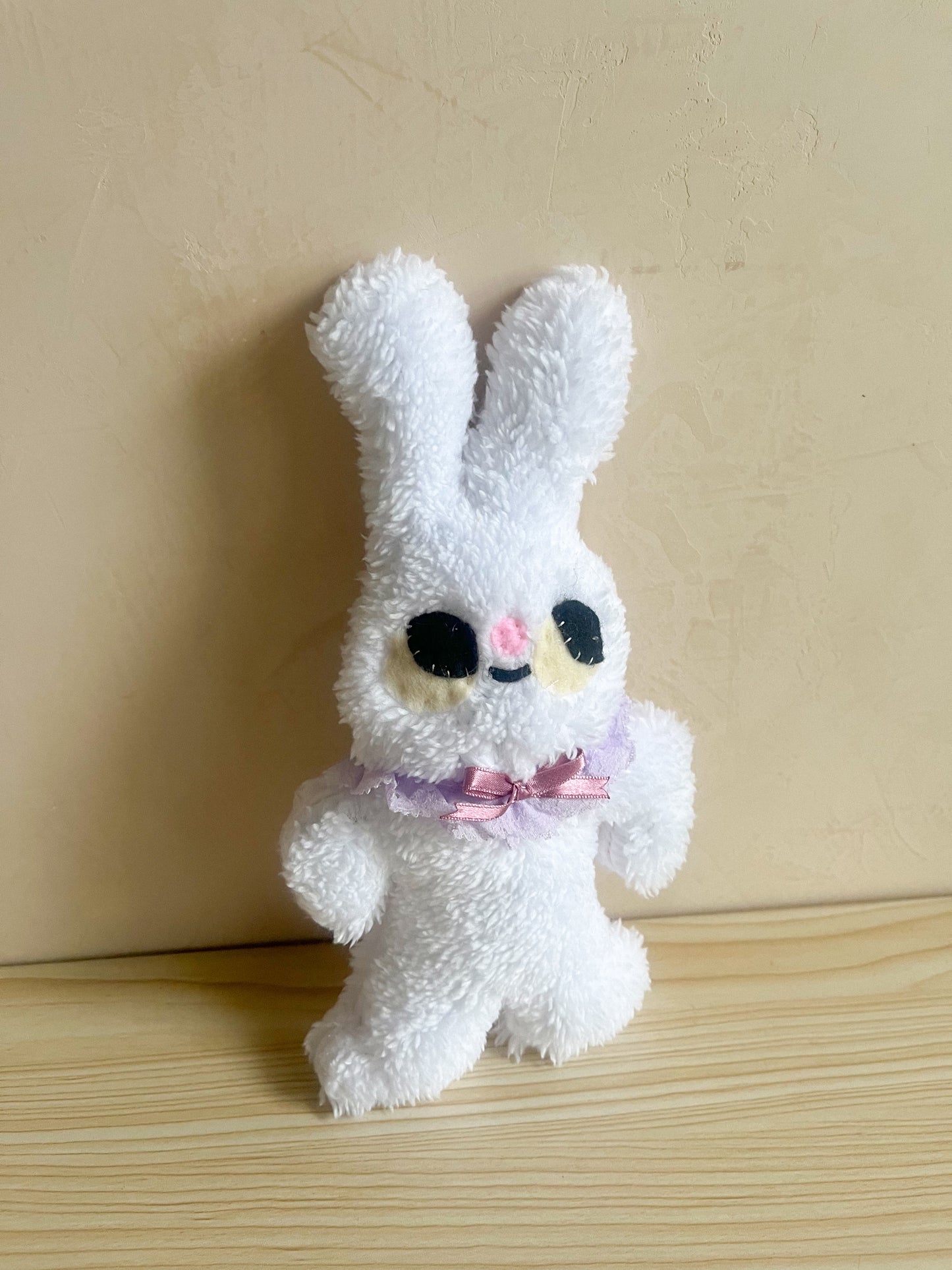 spring phoebe bunny with lavender lace #4 - Clunky Plush Collectible