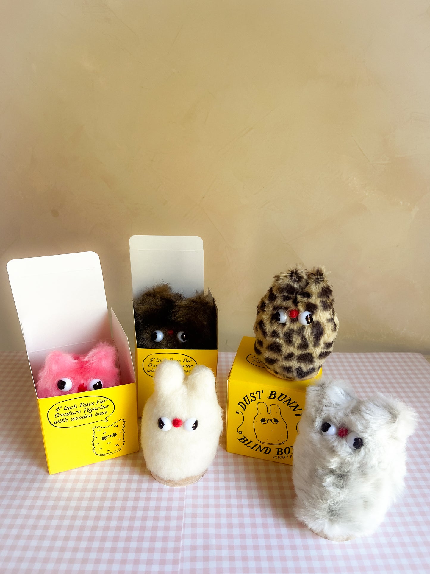 Dust Bunny Blind Box - Upcycled Faux Fur Figurine