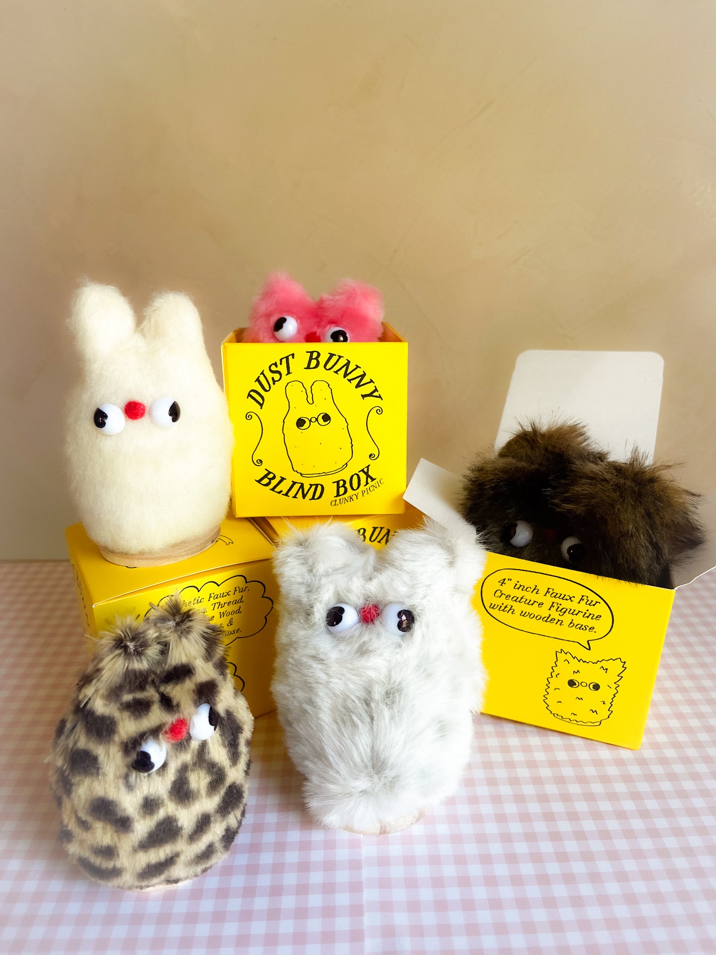 Dust Bunny Blind Box - Upcycled Faux Fur Figurine