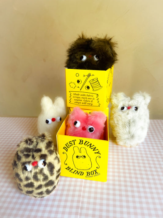 Dust Bunny Blind Box - Upcycled Faux Fur Figurine