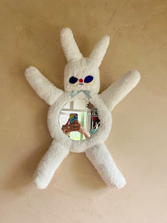Fuzzy Bunny - Clunky Picnic Plush Mirror