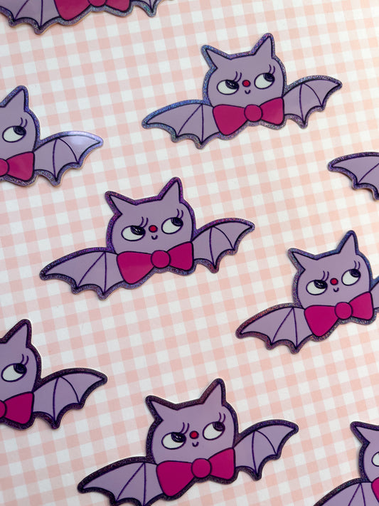 Lilac Fancy Bat Sticker