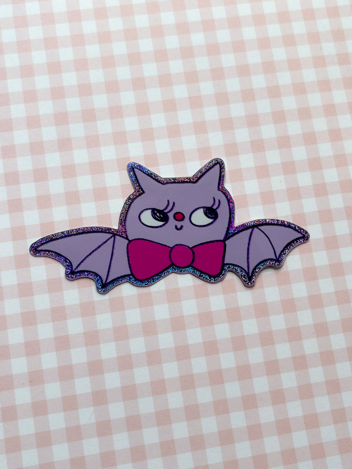 Lilac Fancy Bat Sticker